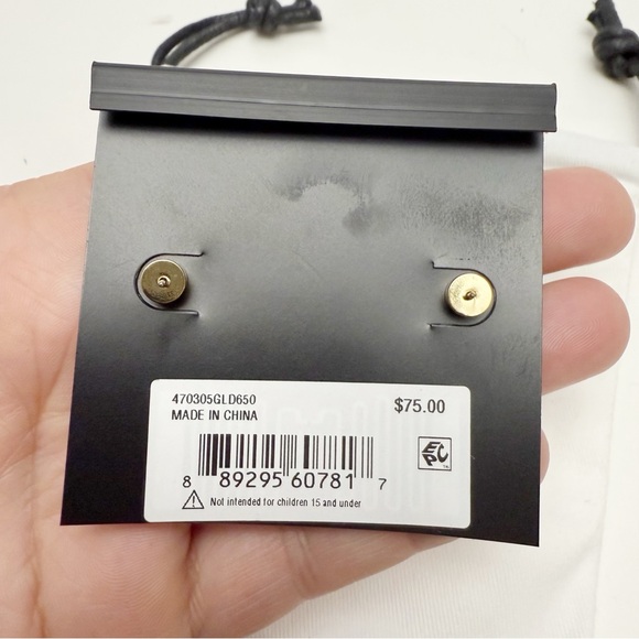 Coach Signature Logo Pink Resin Heart Drop Dangle Earrings Goldtone NEW - Picture 6 of 6